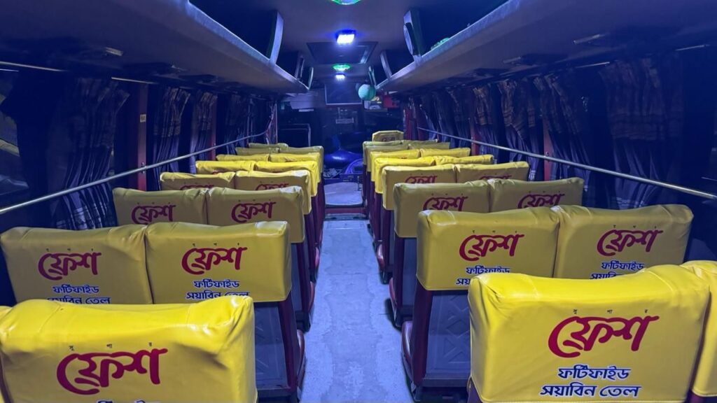 Interior Bus Branding Dhaka, Seat Branding , Bus Seat Branding